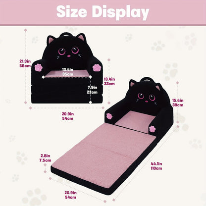 44.5-Inch Foldable Kids Sofa with Washable Cover for Kids' Room detail image - detail view 3