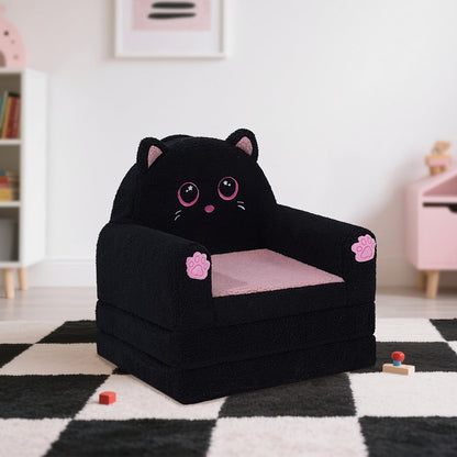 Kids Sofa, Chair Ultra Soft Sherpa Foldable Couch with Machine Washable Cover, 44.5" shown in the main product view