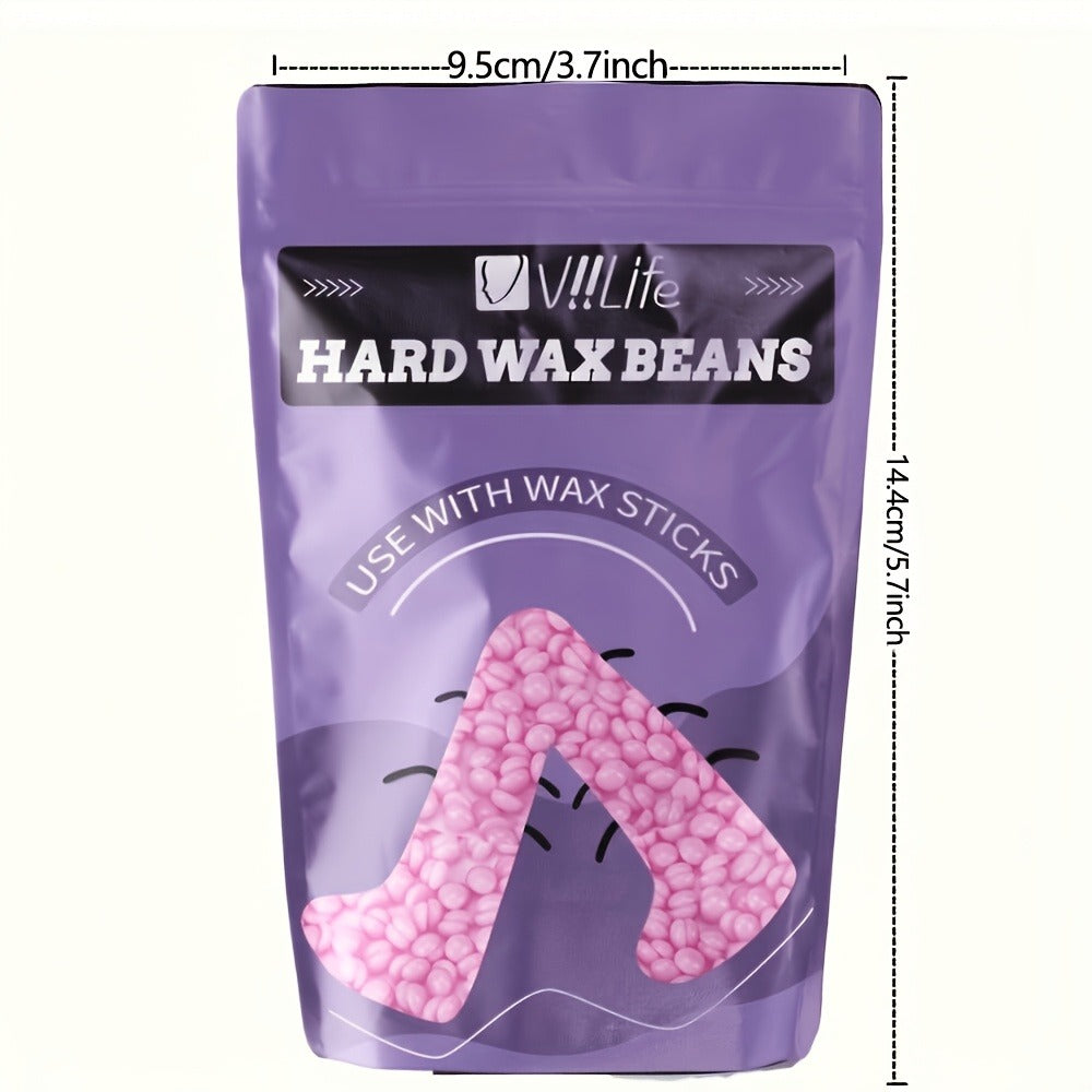 Hard Wax Warmer Kit 43 Piece Complete Home Waxing Set with Pink Hard Wax Beads - No Strip Hair Removal for Face Eyebrow Body Brazilian Bikini Underarm - Professional Wax Pot Machine for Women & Men