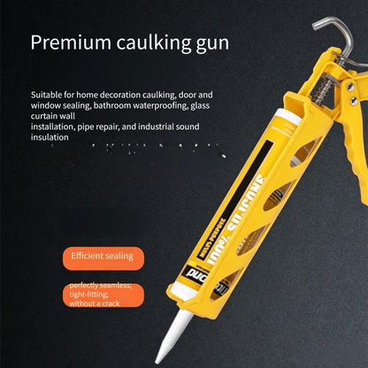 Caulking Gun Manual Drip-Free – Lightweight Multi-Function Sealing Gun for Bathroom, Balcony, Doors & Windows, Home Decoration & Construction Projects, Easy-Squeeze Caulk Applicator