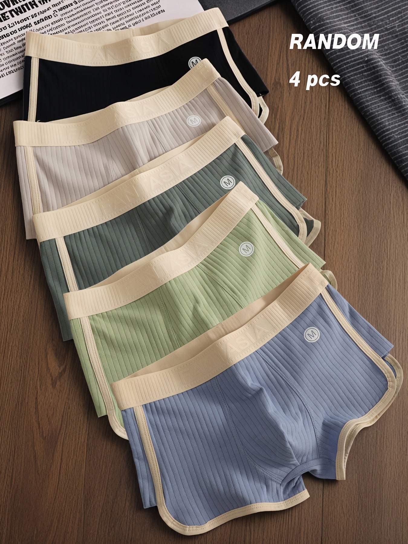 Men's Boxer Shorts - Breathable 4 Pack Everyday