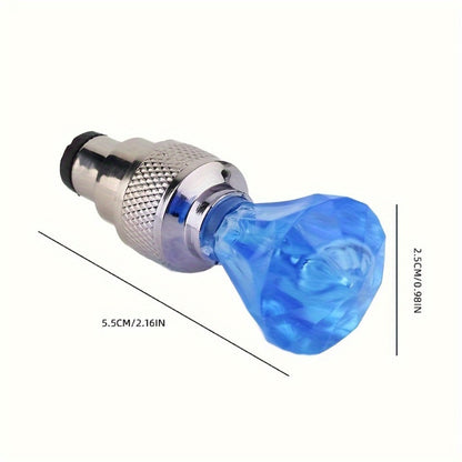 LED Breathing Light Tire Valve Caps – Running Horse & Wind Fire Wheel Light Effect for Car & Motorcycle Wheels