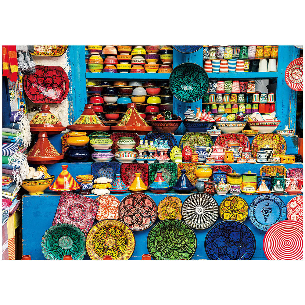 1000 Piece Jigsaw Puzzles for Adults 3 Pack – Sunset Lighthouse, Bird Crochet & Moroccan Pottery Set, Precision-Cut Brain Teaser Family Puzzle, Birthday Christmas Gift for Women Men Puzzle Lovers