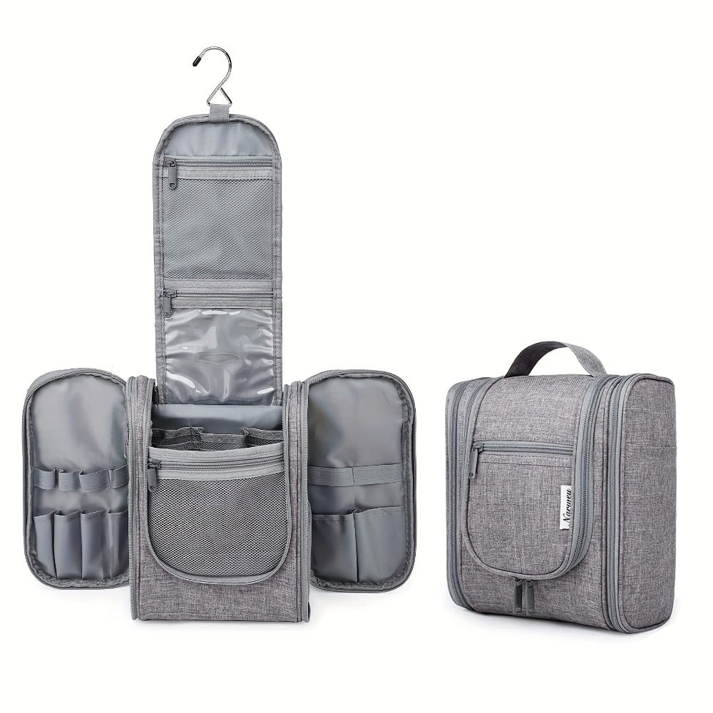 Hanging Toiletry Bag for Women Large Capacity Travel Makeup Organizer Bag with Hook Multi-Compartment Waterproof Cosmetic Pouch 16 Prints for Cruise Gym