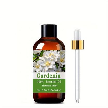 Gardenia Aromatherapy Body Oil 100ml – 100% Pure Care Grade Floral Essential Oil for Nail, Hair & Skin Care, Massage & Meditation | Moisturizing Unisex Wellness Oil | Relaxing Gift, 3.38 fl oz