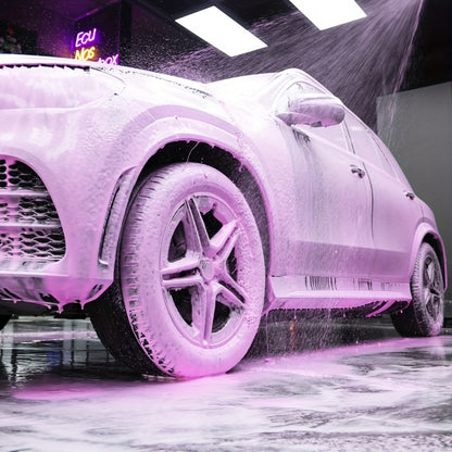 Pink Foam Pre-Wash Car Shampoo – Floral Scent Snow Foam Prewash Solution, Safe for Coatings & Paint | Foam Cannon, Bucket & Pressure Washer | 300ml / 500ml / 1L
