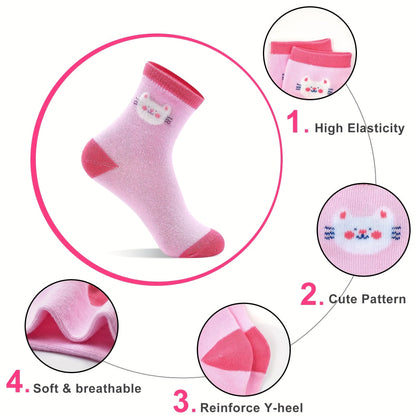 Kids' Cute Print Baby & Kids Socks - 24-Pair Pack