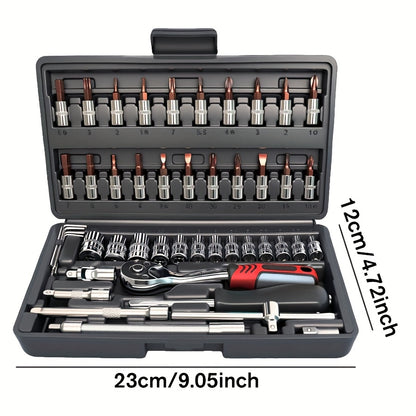 171/130/52/45pcs A Fully Functional Outdoor Emergency Vehicle Repair Tool Kit, An Integrated Solution For Vehicle, Bicycle And Motorcycle Maintenance, A Multi-functional Manual Combination Wrench Set, Without Batteries, For Male Use Only