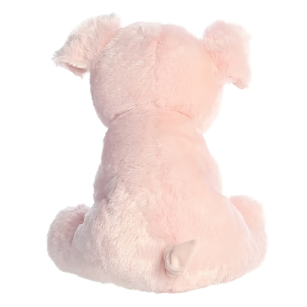 Pink Pig Plush Toy Stuffed Animal with Big Eyes – Soft Cute Doll for Baby, Toddler & Kids, Couch Throw Pillow, Birthday Gift for Girls & Nursery Decor