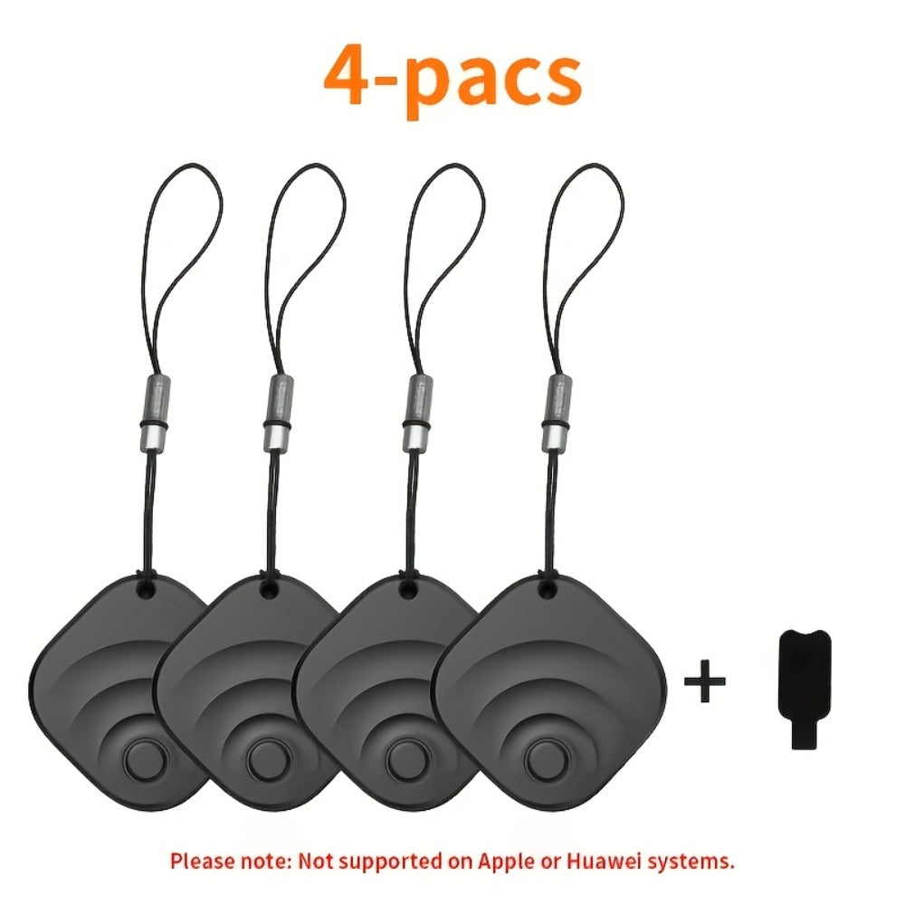 GPS Tracker Anti-Lost Device Real-Time Locator No Subscription No Installation for Car Vehicle Pet Dog Child Elderly Compatible with iOS Android Portable Mini Smart Tracking Tag 1 or 4 Pack