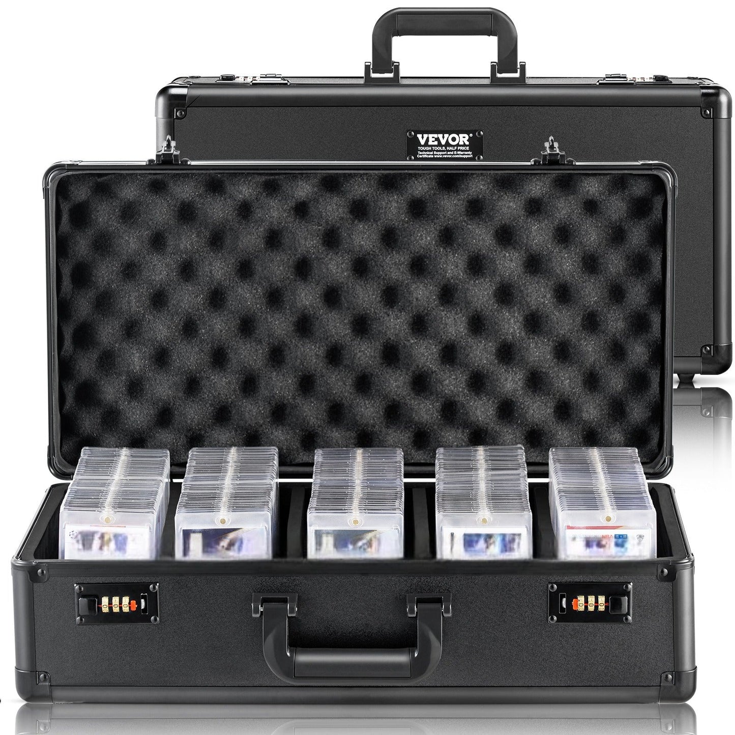 PSA Graded Card Storage Box 5-Slot Aluminum Case Combination Lock