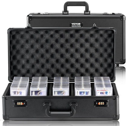 PSA Graded Card Storage Box 5-Slot Aluminum Case Combination Lock