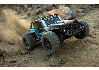 70KM/H High-Speed RC Off-Road Car 1:16 Scale 4WD – 2.4GHz Remote Control Truck with Simulation Structure, All-Terrain Monster Truck for Kids & Adults, Birthday Gift, Red Blue Black