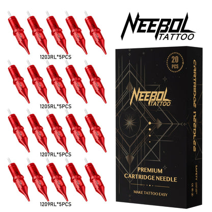Assorted Tattoo Cartridge Needles Set 20/50pcs - Round Liner Shader Curved Mag Mixed Pack, #10 Bugpin #12 Standard, 3RL 5RL 7RL 9RL 11RL 5RS 7RS 9RS 7RM 9RM 9M1 for Rotary Pen & Coil Tattoo Machine Gun