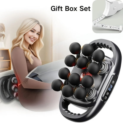 Massage Gun for Deep Tissue Relief – Cordless Percussion Massager with 9 Speeds & 9 Modes, Multiple Heads for Back, Neck, Shoulders, Legs & Feet | Gift for Dad & Mom