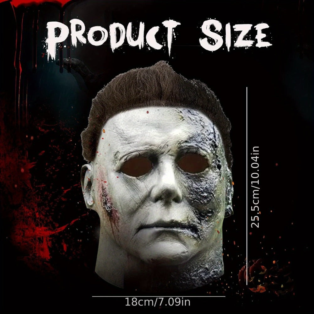 Scary Halloween Mask for Adults – Original Realistic Horror Full Face Mask for Cosplay, Prom, Haunted House & Halloween Party Costume, Maximum Scare Factor, Great Horror Gift