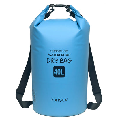 Waterproof Dry Bag Backpack 40L Roll Top Lock Closure PVC Floating Storage Bag for Kayaking Boating Swimming Hiking Camping Fishing Black Army Green Blue Yellow
