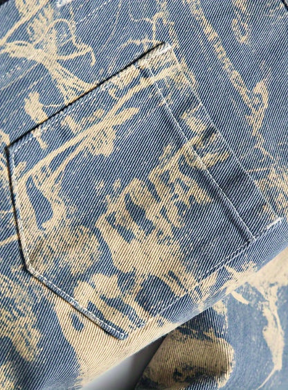 Men's Versatile Denim Pullover Coat Everyday 821