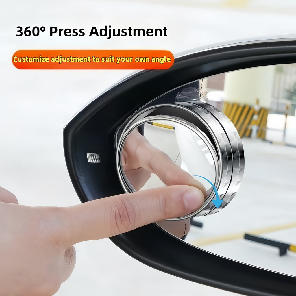 6pcs Car Blind Spot Mirrors | 360° Adjustable Wide Angle Rearview Mirrors for Reversing and Parking, Anti-Glare HD Glass, Universal Fit for All Vehicles