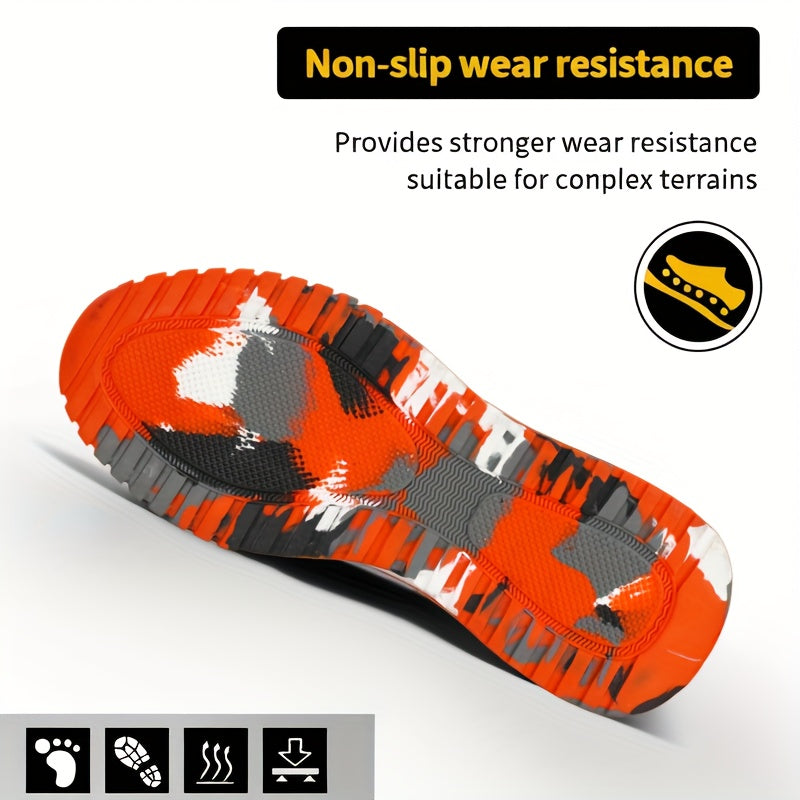 Men's Work & Safety Boots - Steel Toe Protection & Non-Slip Sole