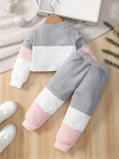 Baby Girl Graphic Outfit Set - Short Sleeve Winter