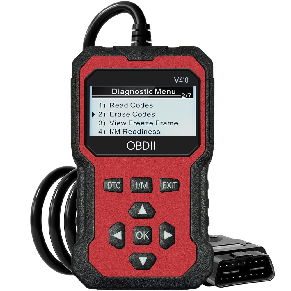 OBD2 Scanner Diagnostic Tool – Check Engine Code Reader with Reset, I/M Readiness & Live Data for All OBDII Cars Since 1996, Supports 9 Protocols, 6 Languages, No Battery Needed