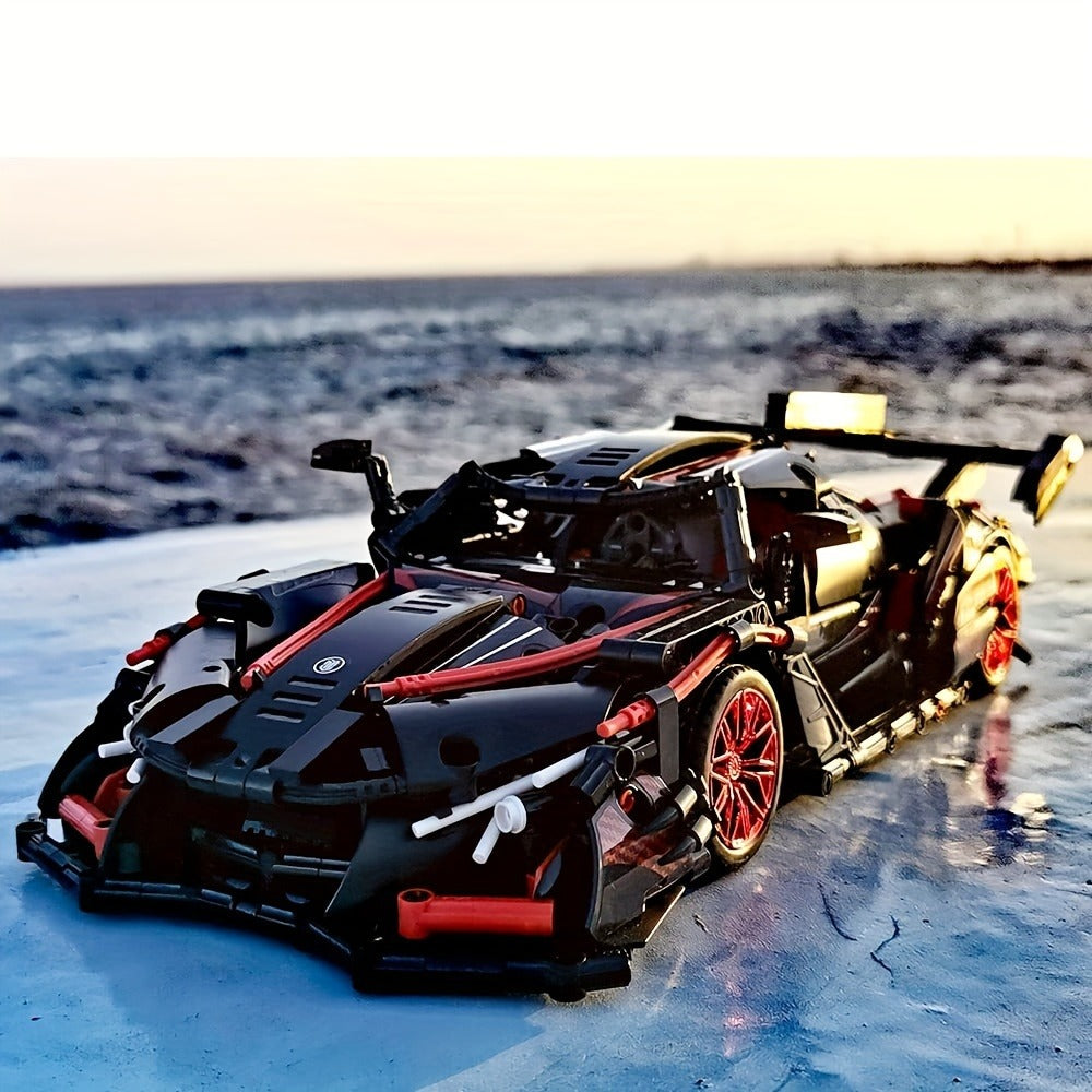 1391PCS Car Building Blocks Kit 1:14 Scale MY88301 – Challenging Adult Model Precision Vehicle Assembly, Desktop Display Ornament Collector Piece, Unique Birthday Father's Day Gift for Men Car Enthusiasts Teens 14+