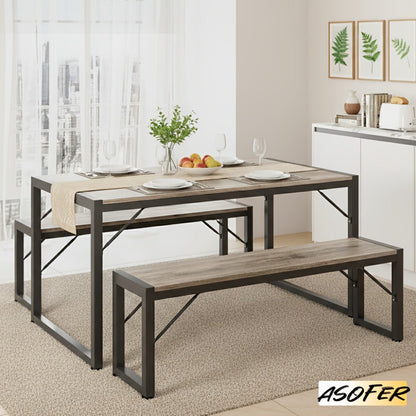 45.5-Inch Space-Saving Dining Table Set for Kitchen and Dining Room