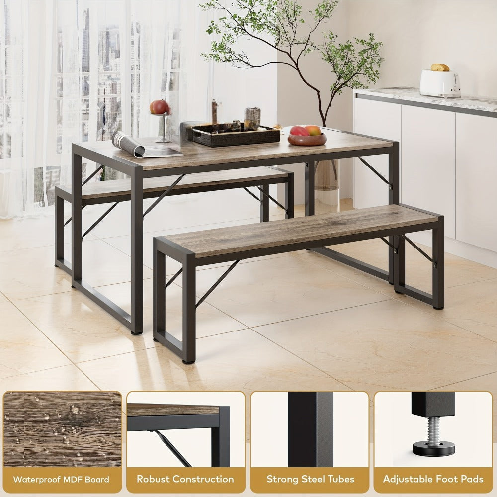 45.5-Inch Space-Saving Dining Table Set for Kitchen and Dining Room