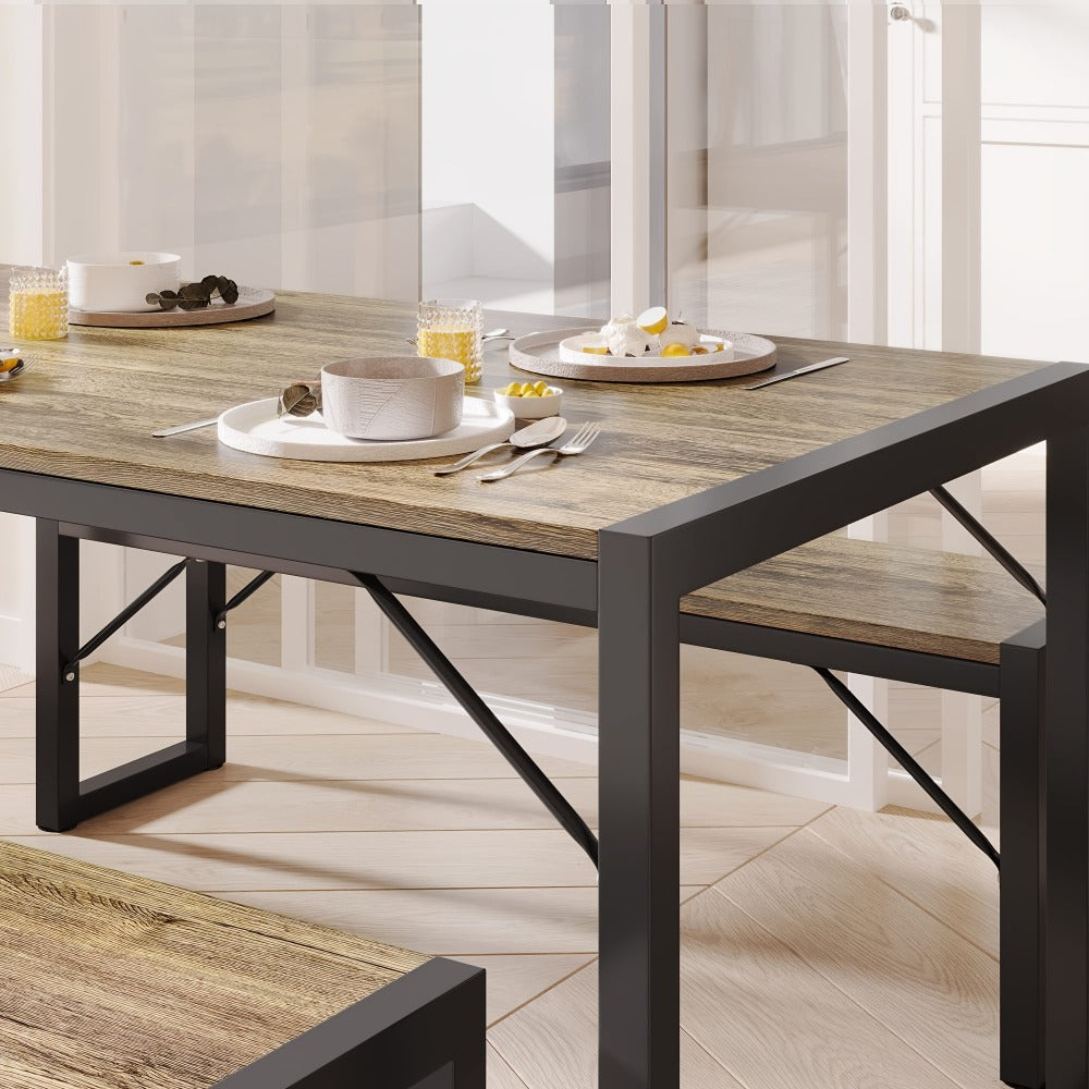 45.5-Inch Space-Saving Dining Table Set for Kitchen and Dining Room