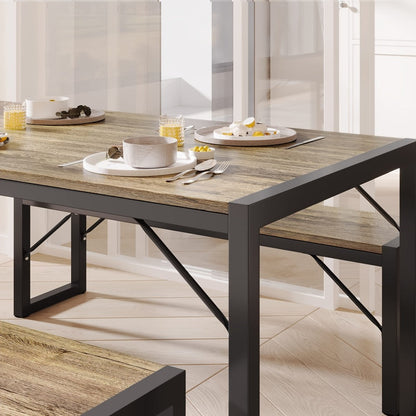 45.5-Inch Space-Saving Dining Table Set for Kitchen and Dining Room