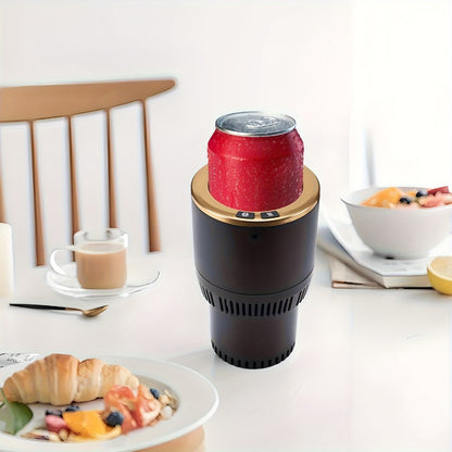 Car Cup Warmer & Cooler 2-in-1 – 12V Electric Heated & Cooled Beverage Holder for Car, Heats to 140°F Cools to 21°F, Smart Auto Mug Warmer for Commuters, Travelers & Road Trips