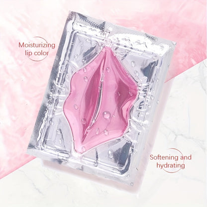 Hydrating Overnight Lip Mask Pink Moisturizing Nourishing Treatment for Dry Chapped Lips Repair – Gentle Peel-Off Lip Patch All Skin Types Women Self-Care Gift 15pcs