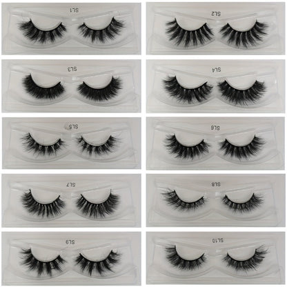 Russian DD Curl False Eyelashes 20 Pairs 5 Mix Styles – Cat Eye Extra Thick Fluffy Natural Reusable Lightweight Lash Multipack for Daily Wear, Parties & Special Occasions