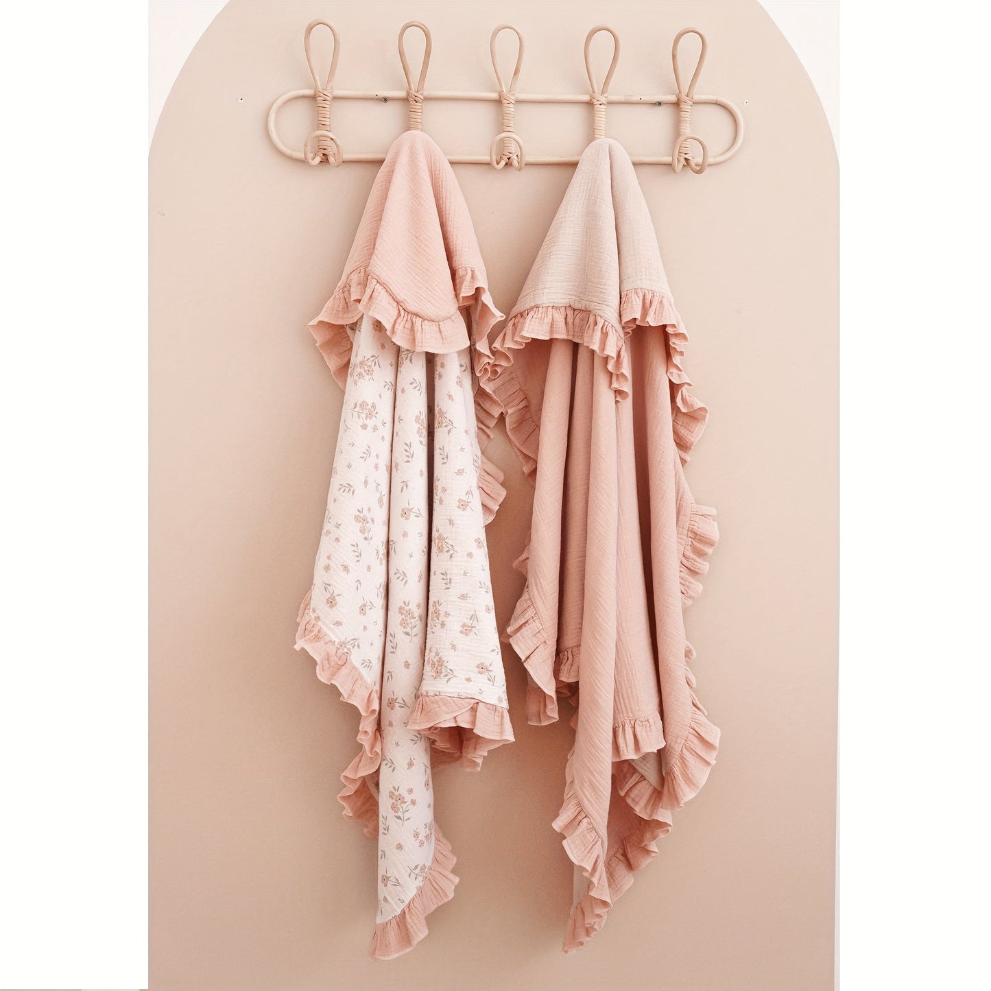 Muslin Baby Blanket - Flounce Cotton Receiving Cover
