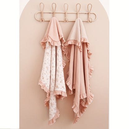 Muslin Baby Blanket - Flounce Cotton Receiving Cover