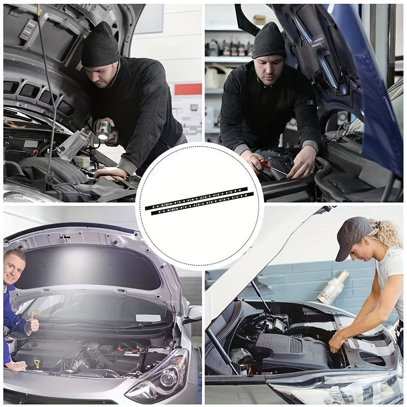 [LED Lighting Kit] LED Lighting Kit for Car Engine Hood - 2pcs - 12V. Automotive LED Strip Light Pole. Working Inspection Light Strip for Car Engine Hood. Automatic Switch. 46 LEDs. Universal Fit for Any Vehicle