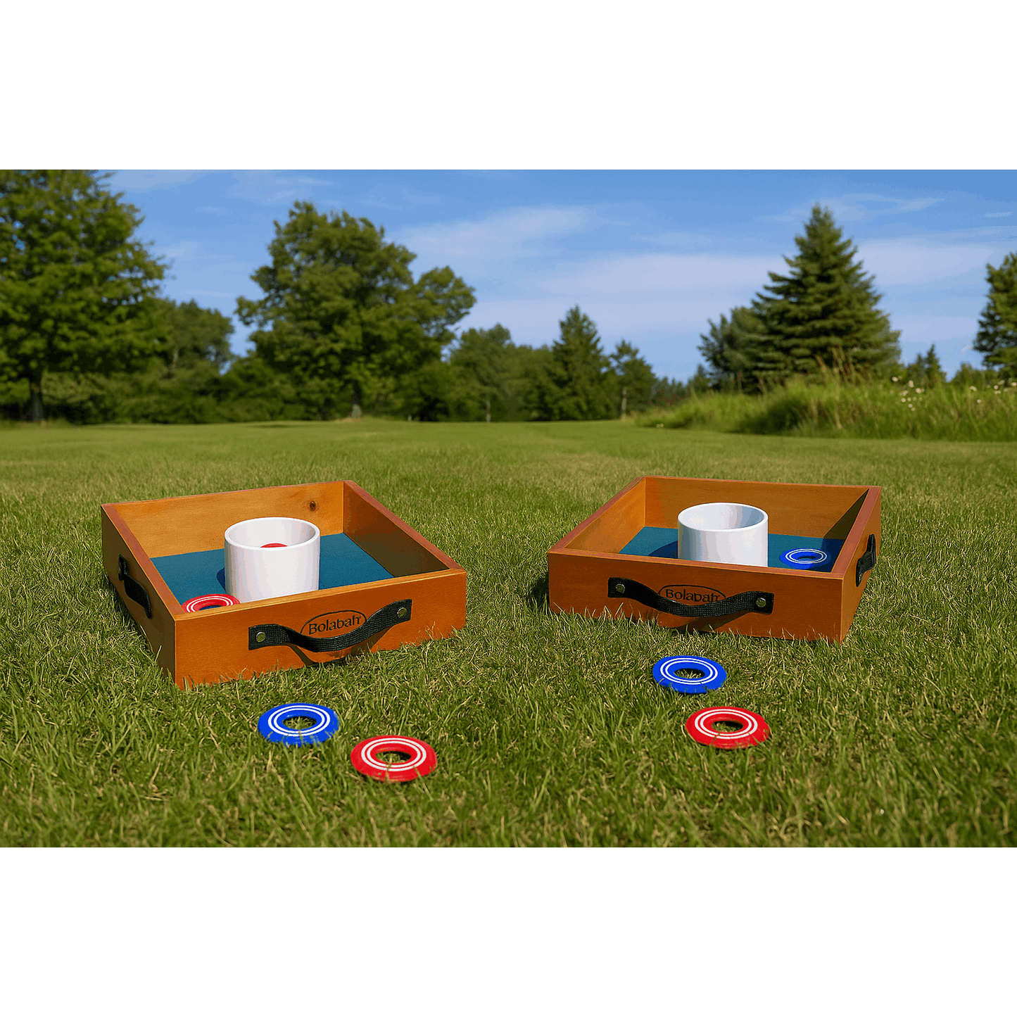 Outdoor Lawn Toss Game Set – Washer Toss & Ladder Toss for Backyard Party, Portable Yard Games for Adults Kids Family, Includes Carrying Case, Fun for Tailgate Camping Beach BBQ Gatherings