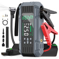 9000A Jump Starter Featuring an Air Compressor, Designed for All Gasoline And 2.11gal Diesel Engines. This Multifunctional Battery Pack Includes a Digital Tire Inflator, Blower Pump, PD65W Fast Charging Technology for Both Input And Output