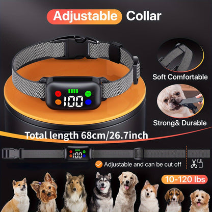 Dog Training Collar with Remote X300 - 4 Modes Shock Vibration Sound Light, Rechargeable E-Collar for Medium Large Dogs 30-120 lbs