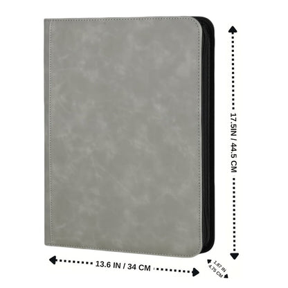 Trading Card Binder Ringless 16 Pocket – Double-Sided Side-Loading Zipper Card Album for Pokemon MTG TCG Sports Cards K-pop Photocards Large Capacity Collector Folder