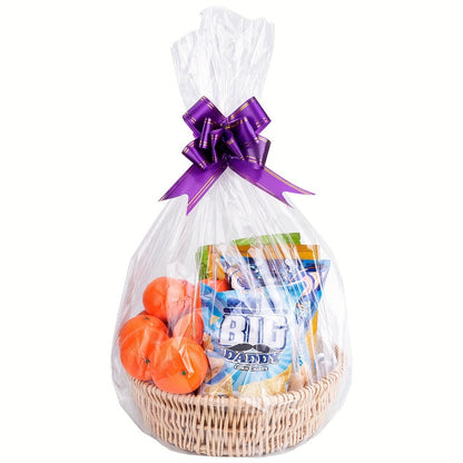 Cellophane Bags 50-Pack Large 18x30 Inch Transparent Gift Basket Wrap Bags – Clear Cellophane Wrapping for Christmas, Holidays & Gift Packaging