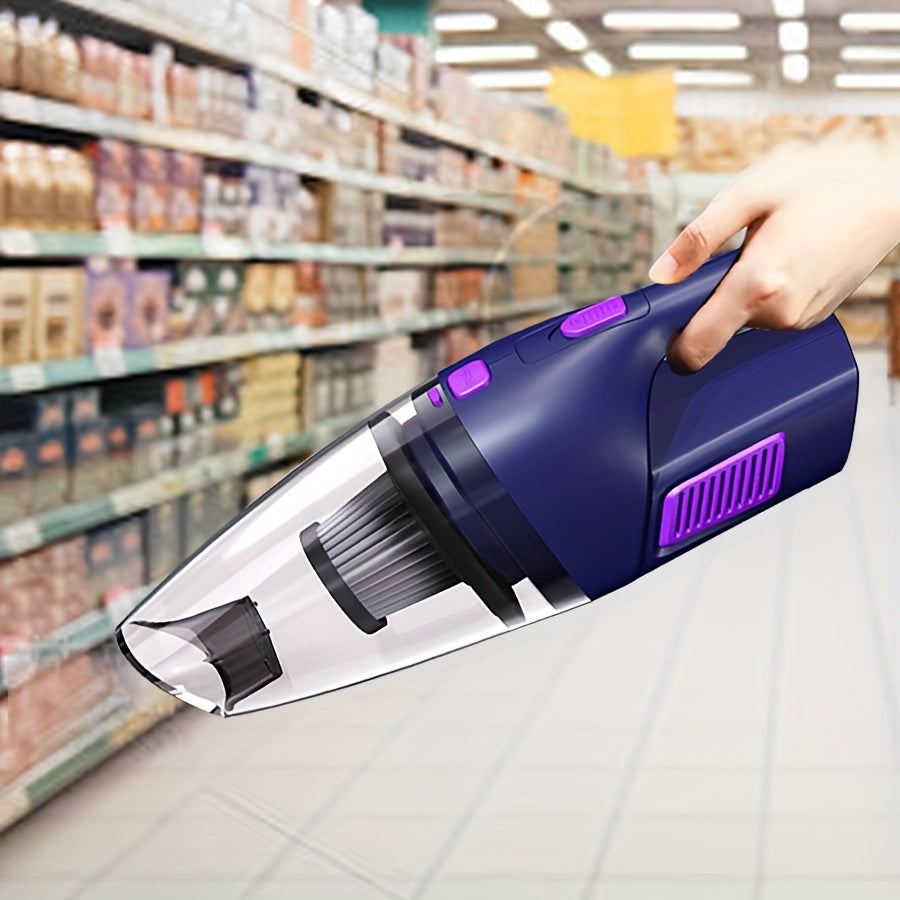 Wireless Convenient Handheld Car Vacuum Cleaner, Powerful Suction Kitchen Floor Cleaning Supplies, USB Charging Mini Cleaning Dust Collector, Suitable For Cars, RV, Home, Office, Industrial Sites And Other Gap Tools