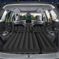 SUV Air Mattress: Inflatable Car Air Mattress for Camping, Flocking Car Bed with Air Pump And 2 Pillows, Portable Sleeping Pad Mattress for Home Car Travel Camping Black