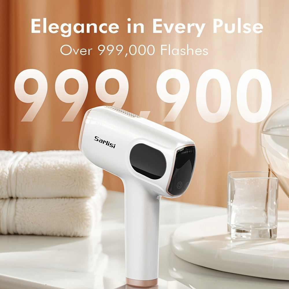 IPL Hair Removal Device 9-Mode Auto Flash for Women & Men – Painless Permanent At-Home Laser Hair Remover for Face Legs Underarms Bikini Line Arms Back Chest Full Body