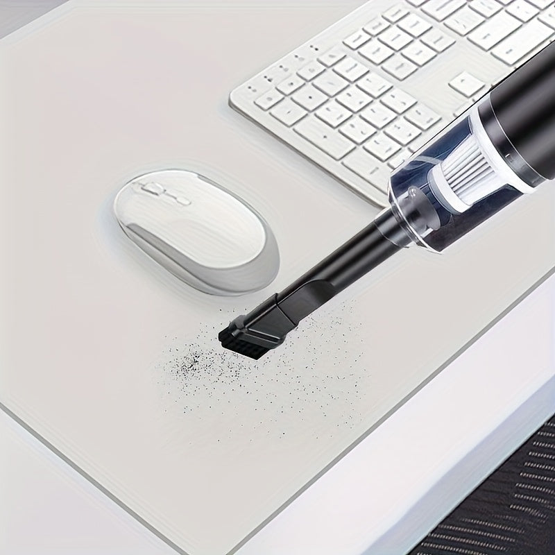 Multifunctional Wireless Charging Mini Vacuum Cleaner, Large Suction Power, Wireless Power Supply, Suitable for Computer Cleaning, Household Cleaning, Car Cleaning, Valentine's Day And New Year's Gift