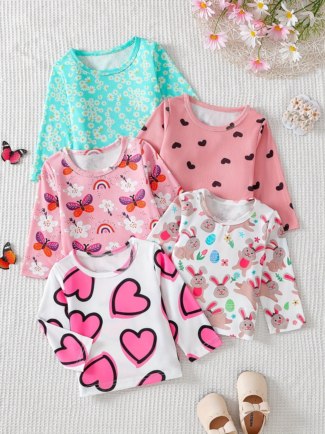 Baby Girl Floral T-Shirt - Long Sleeve Spring