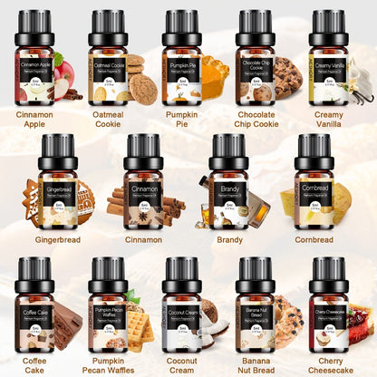 Essential Oil Gift Set 14pcs – Bakery, Fruity & Floral Fragrance Oils for Diffuser & Candle Making | Valentine's Day, Birthday & Holiday Gift