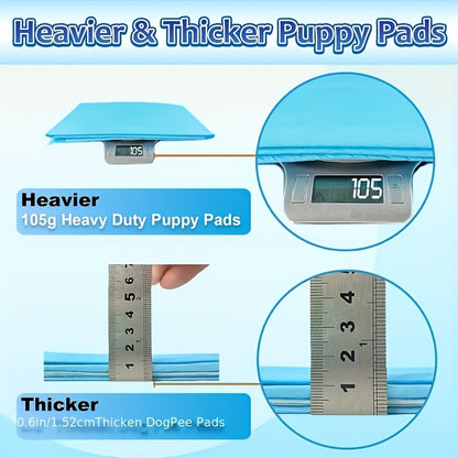 Puppy Pads XXL & XL Super Absorbent – Leak-Proof & Odor-Resistant Pet Training Pads for Potty Training & Accident Management, Home Use, 50 / 100 / 200 Count (23.62" or 28x34 Inch)