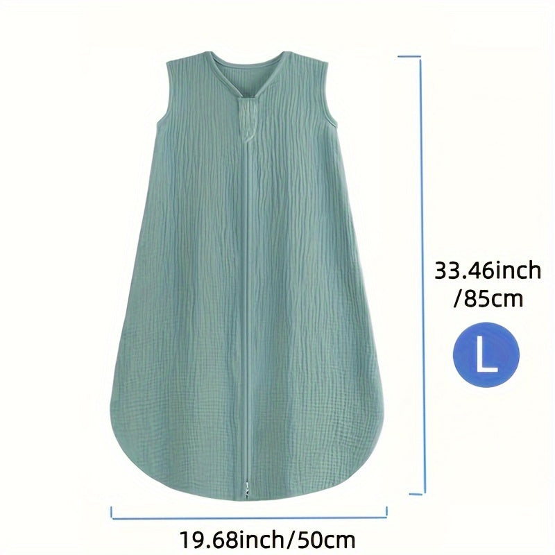 Baby Sleep Sack - Muslin 2-Way Zip Wearable Blanket